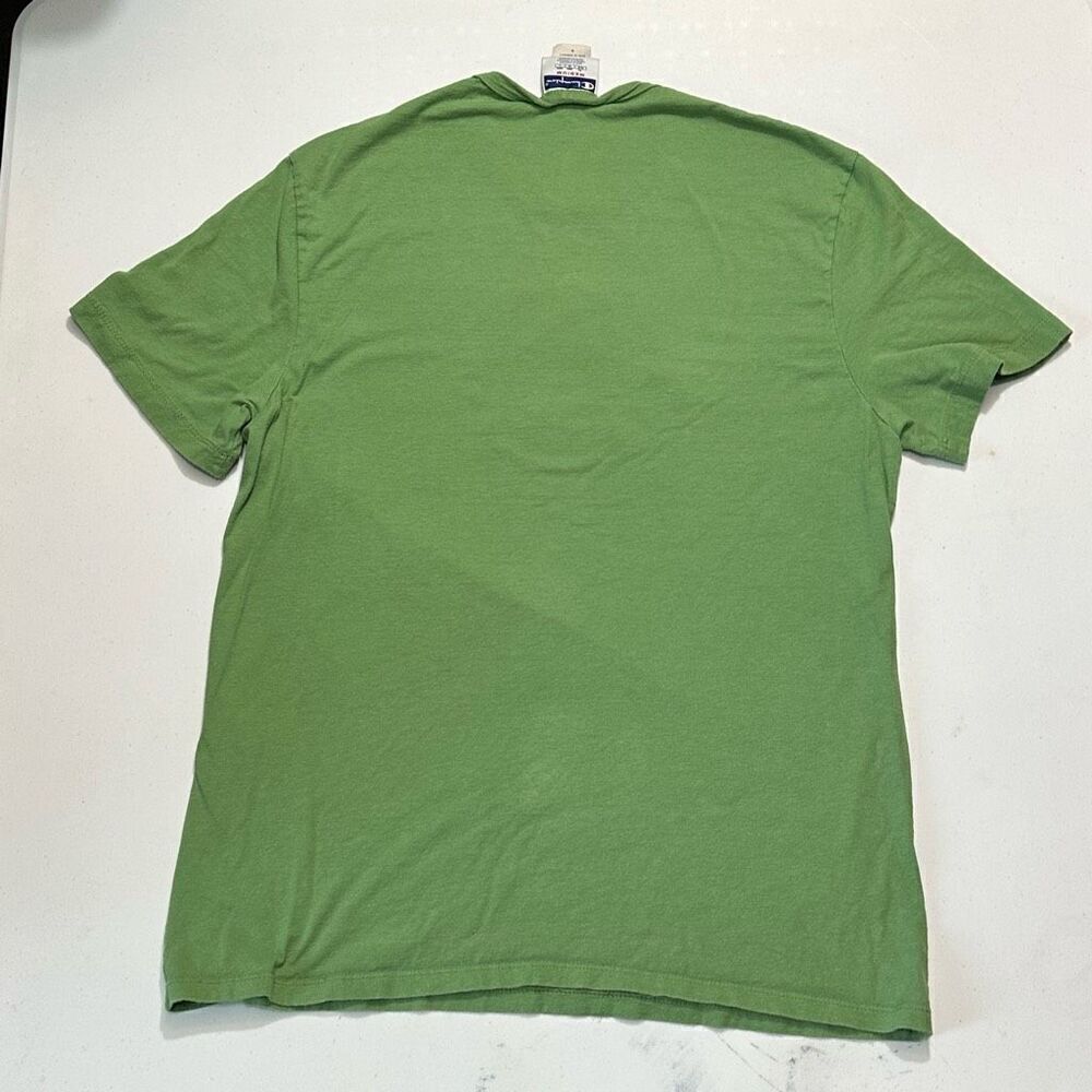 Champion Short Sleeve Green T-Shirt Happy Face | Men Size Medium - Picture 4 of 9
